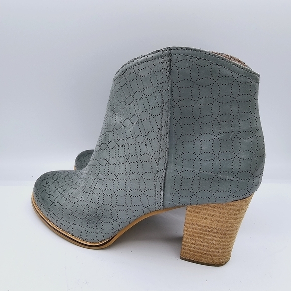 Fossil Leather Ankle Boots Blue-ish Teal - Picture 9 of 15